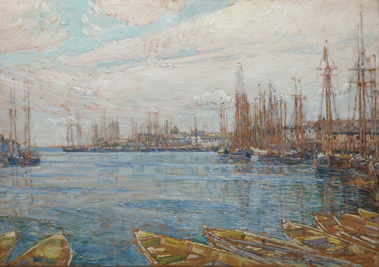 Port Tysiąca Masztów autorstwa Childe Frederick Hassam