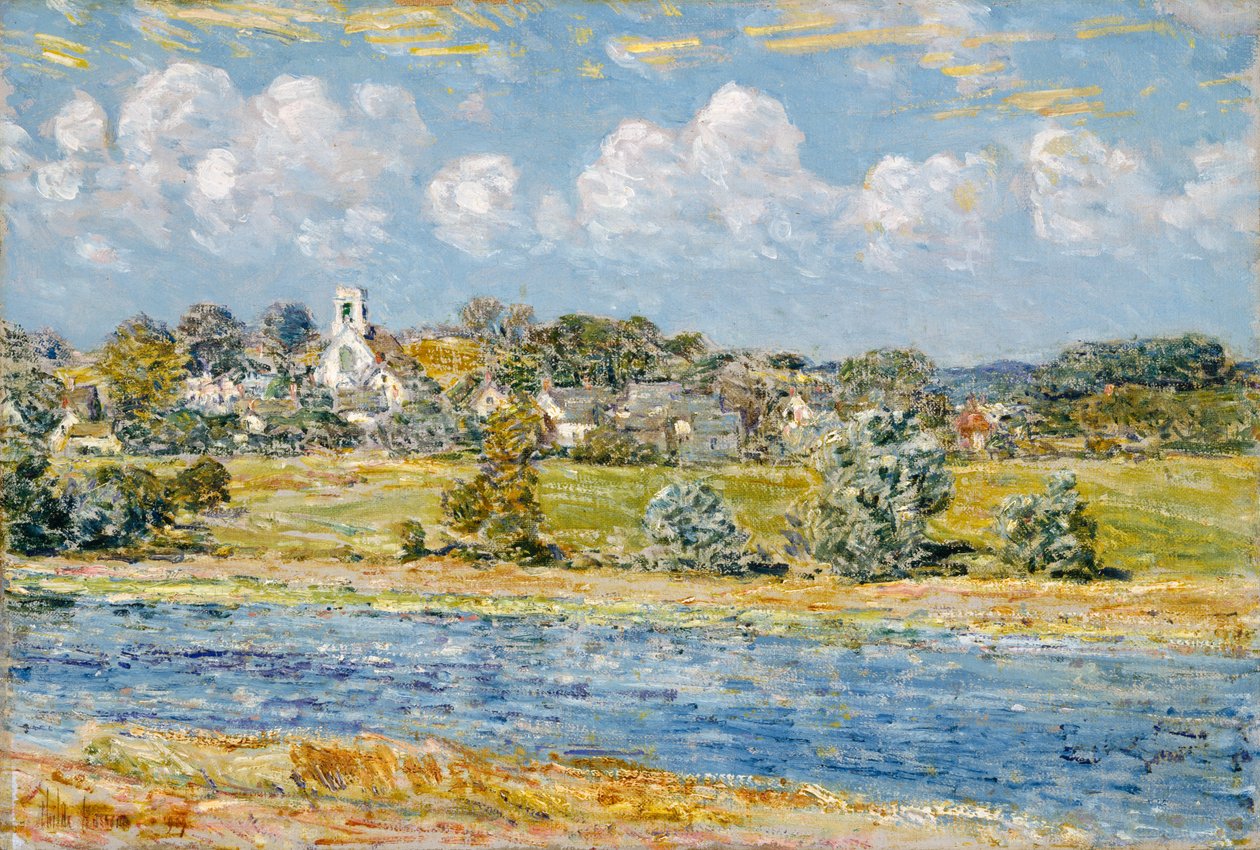 Krajobraz w Newfields, New Hampshire autorstwa Childe Frederick Hassam