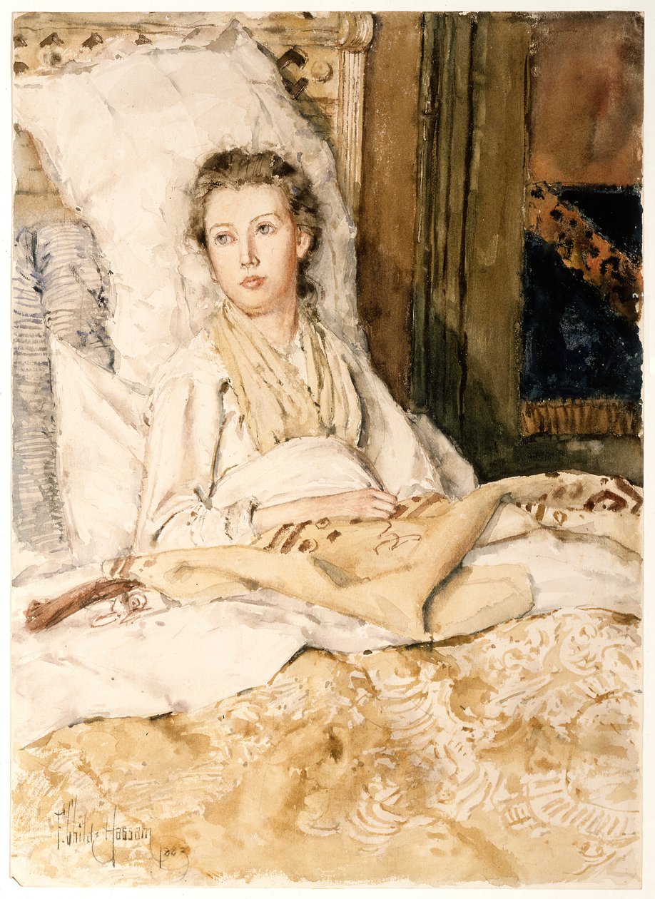 Maud Sewing autorstwa Childe Frederick Hassam
