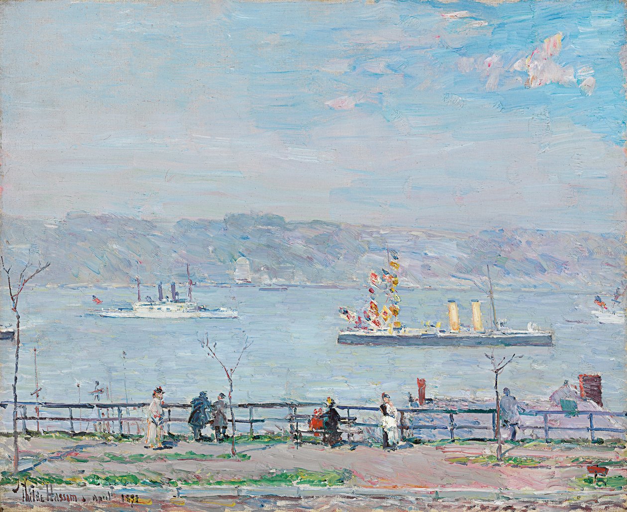 Wojna mężczyzn: Blake i Boston autorstwa Childe Frederick Hassam
