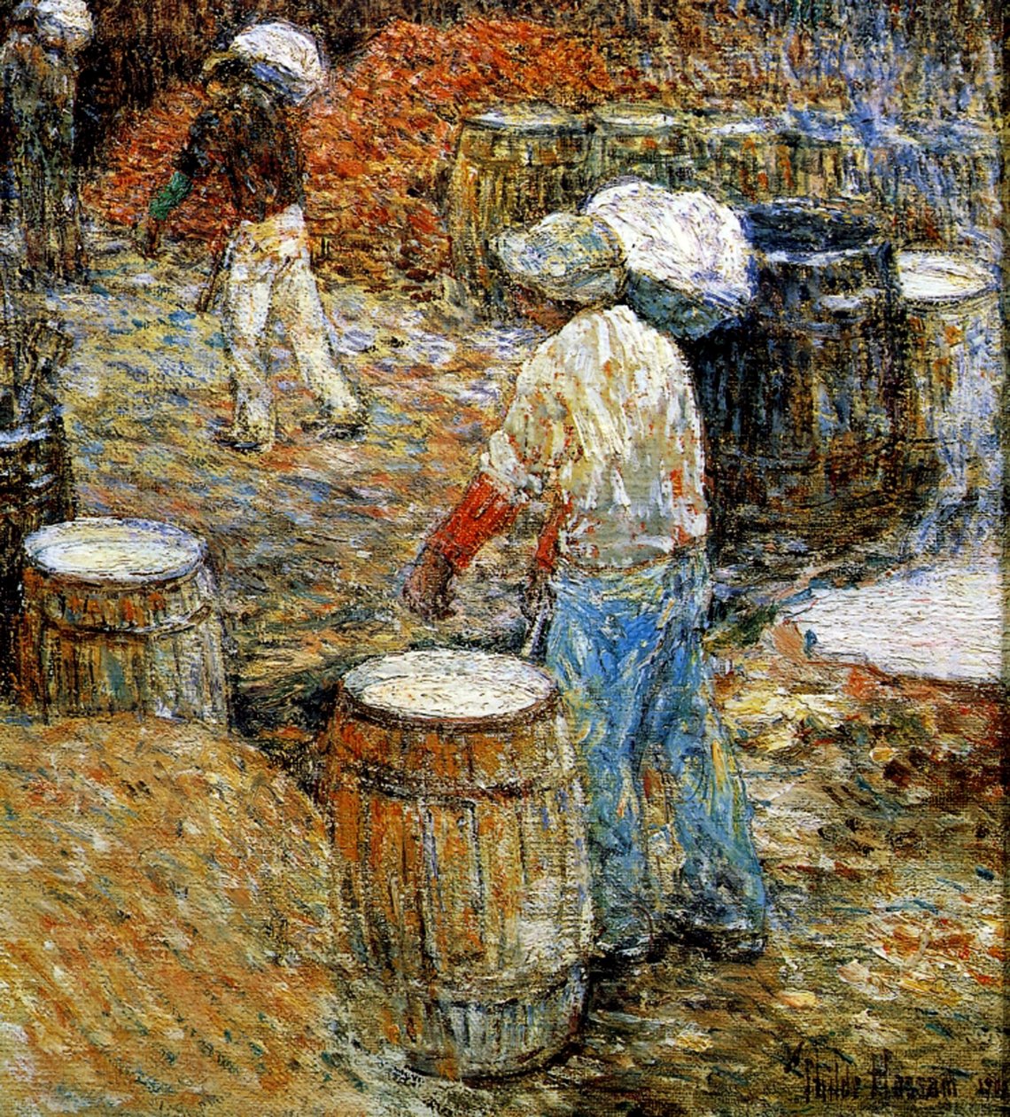Nowy Jork, Hod Carriers autorstwa Childe Frederick Hassam