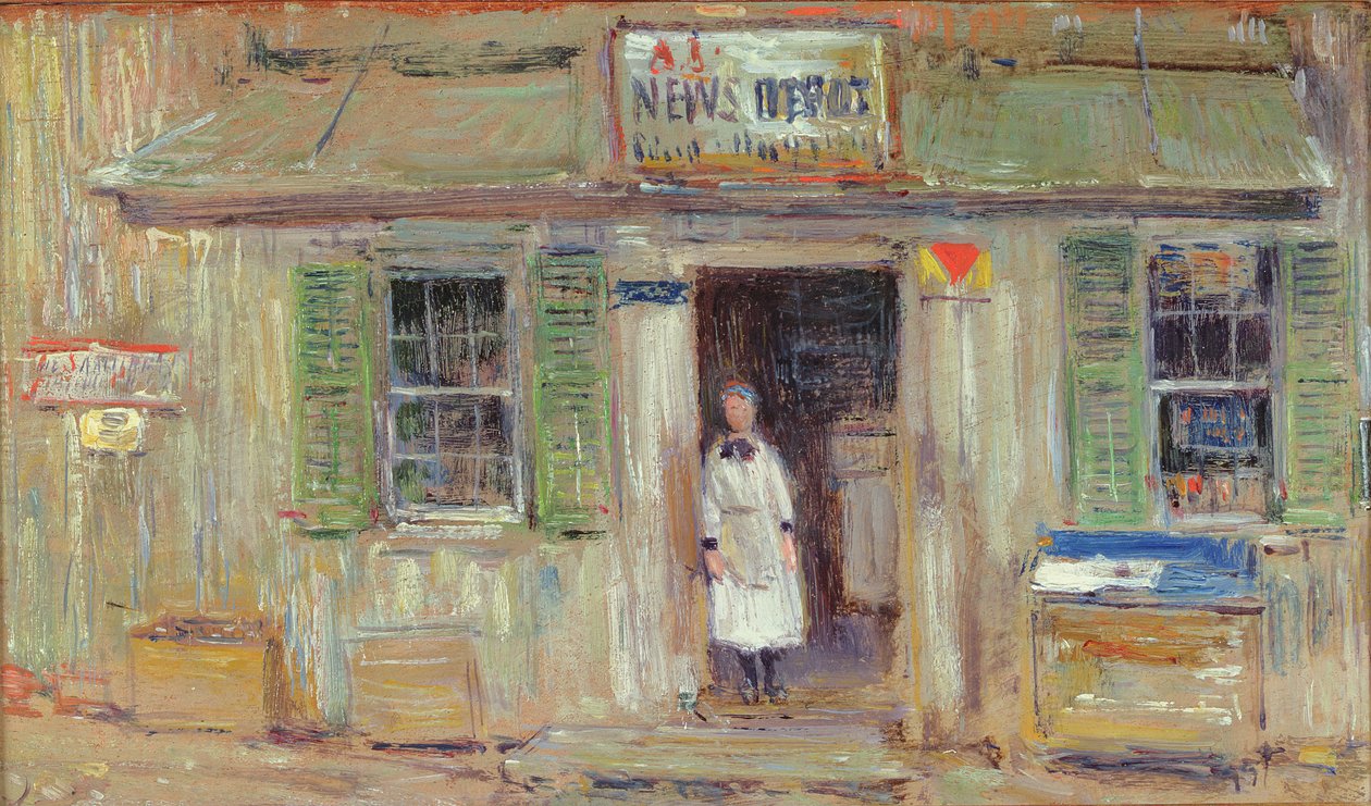 Magazyn wiadomości, Cos Cob autorstwa Childe Frederick Hassam