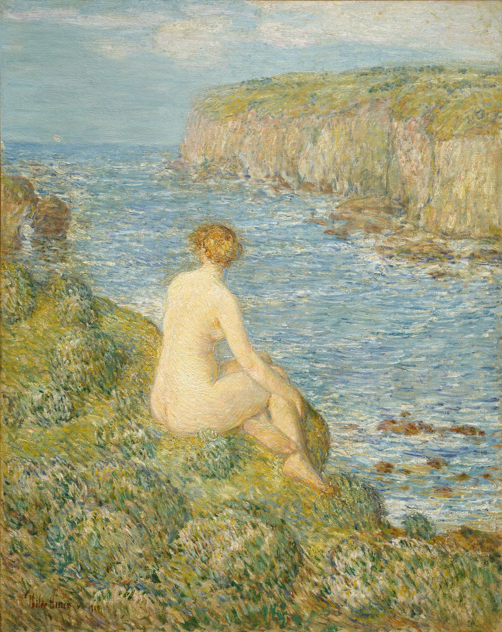 Nimfa i morze autorstwa Childe Frederick Hassam
