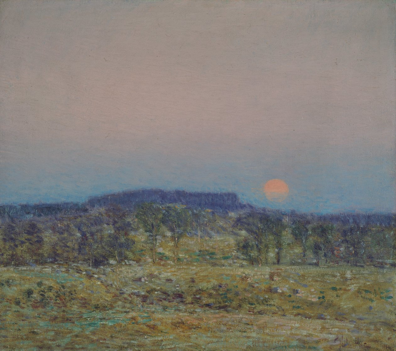 Wrześniowy wschód Księżyca autorstwa Childe Frederick Hassam