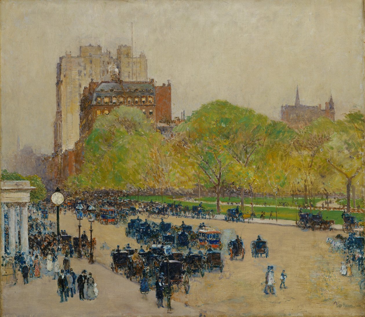 Wiosenny poranek w sercu miasta autorstwa Childe Frederick Hassam