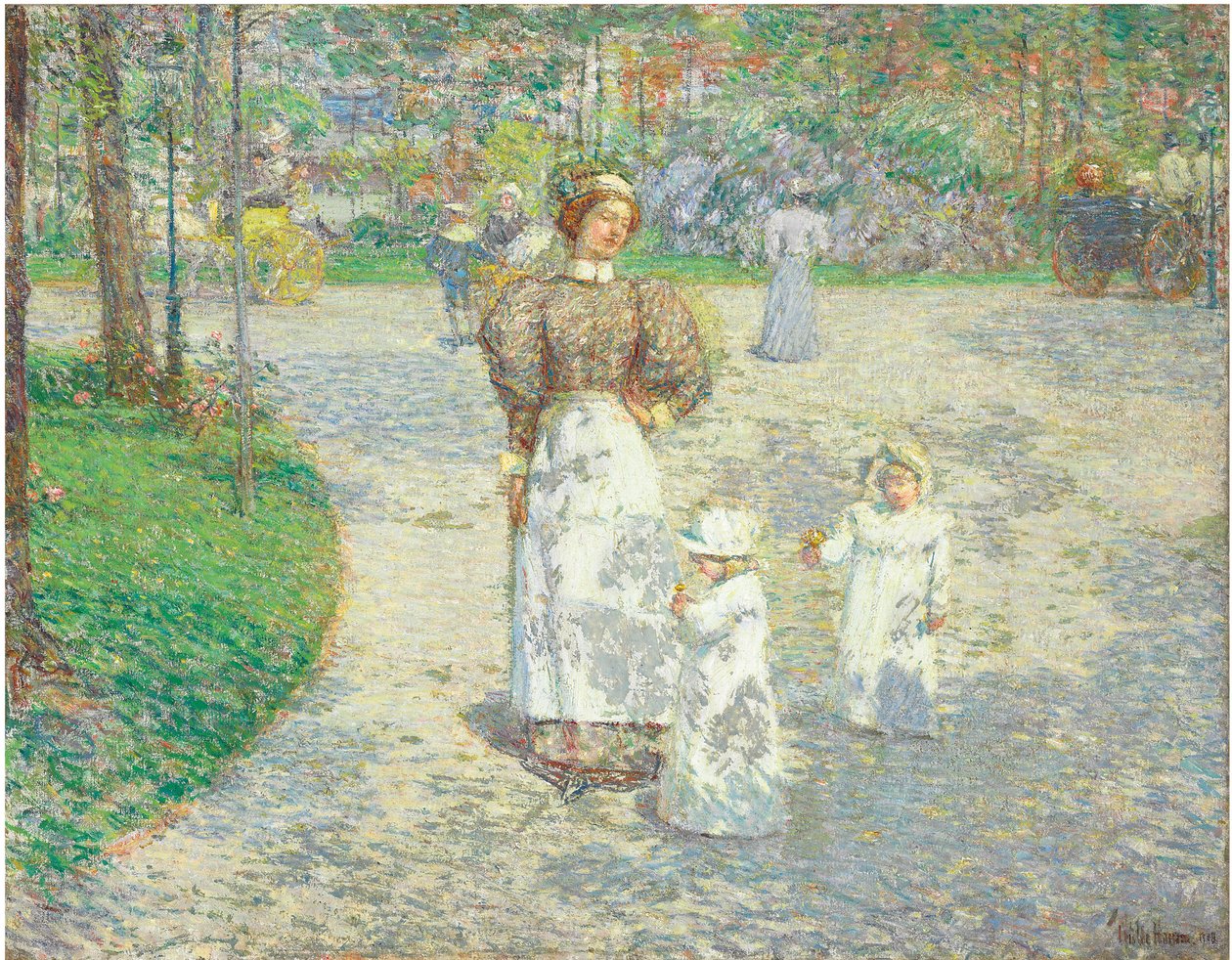 Wiosna w Central Parku autorstwa Childe Frederick Hassam