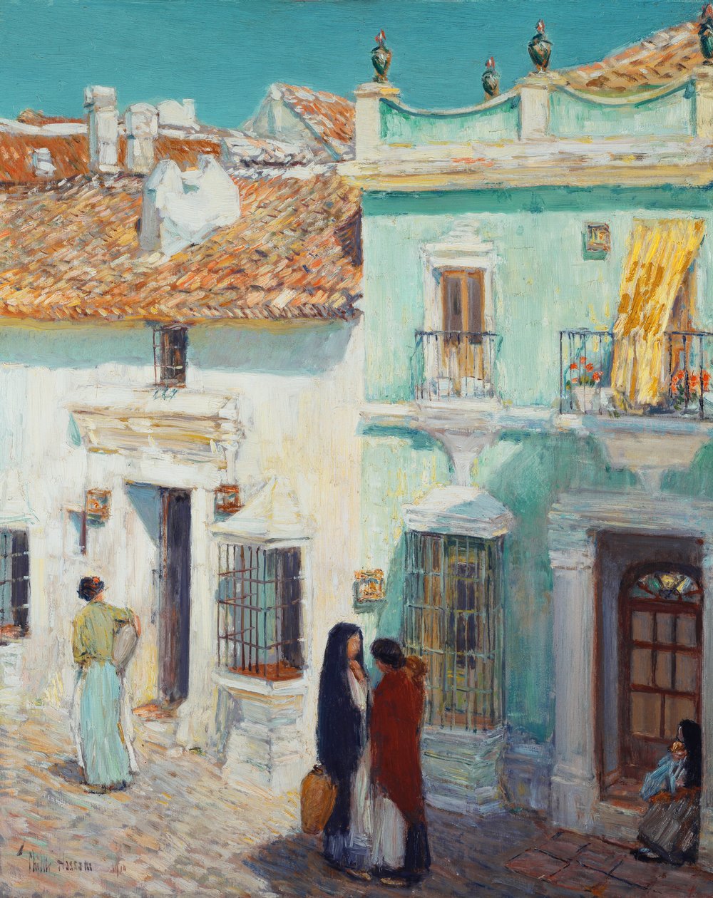 Scena uliczna, La Ronda, Hiszpania autorstwa Childe Frederick Hassam