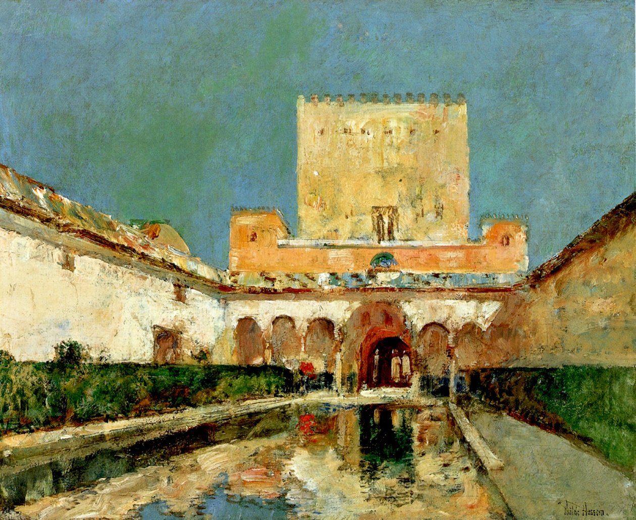 Alhambra, Granada, Hiszpania, ok. 1883 (olej na płótnie) autorstwa Childe Frederick Hassam