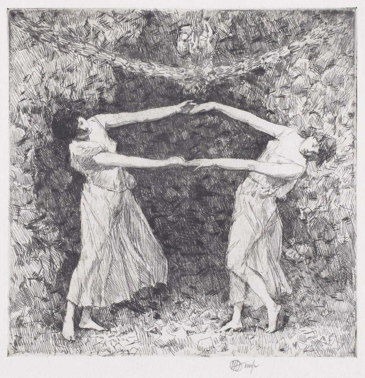 Taniec laurowy autorstwa Childe Frederick Hassam