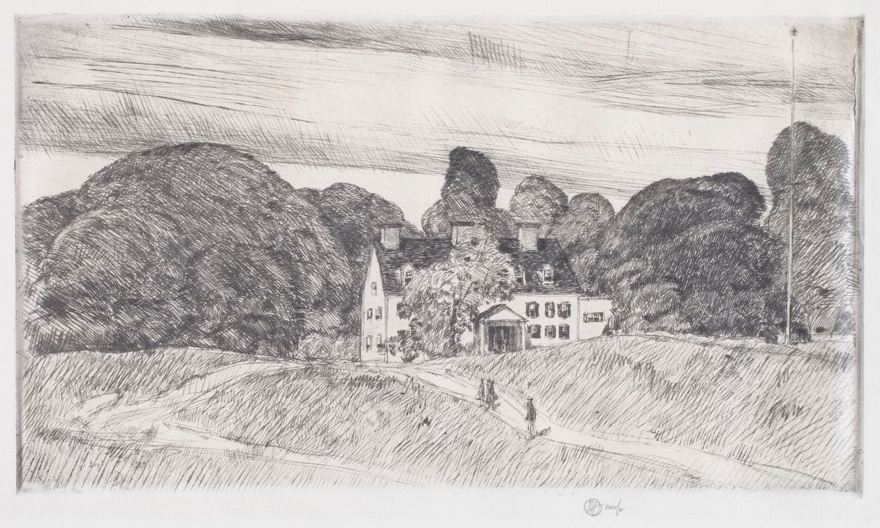 Posiadłość Lwów Gardinerów autorstwa Childe Frederick Hassam