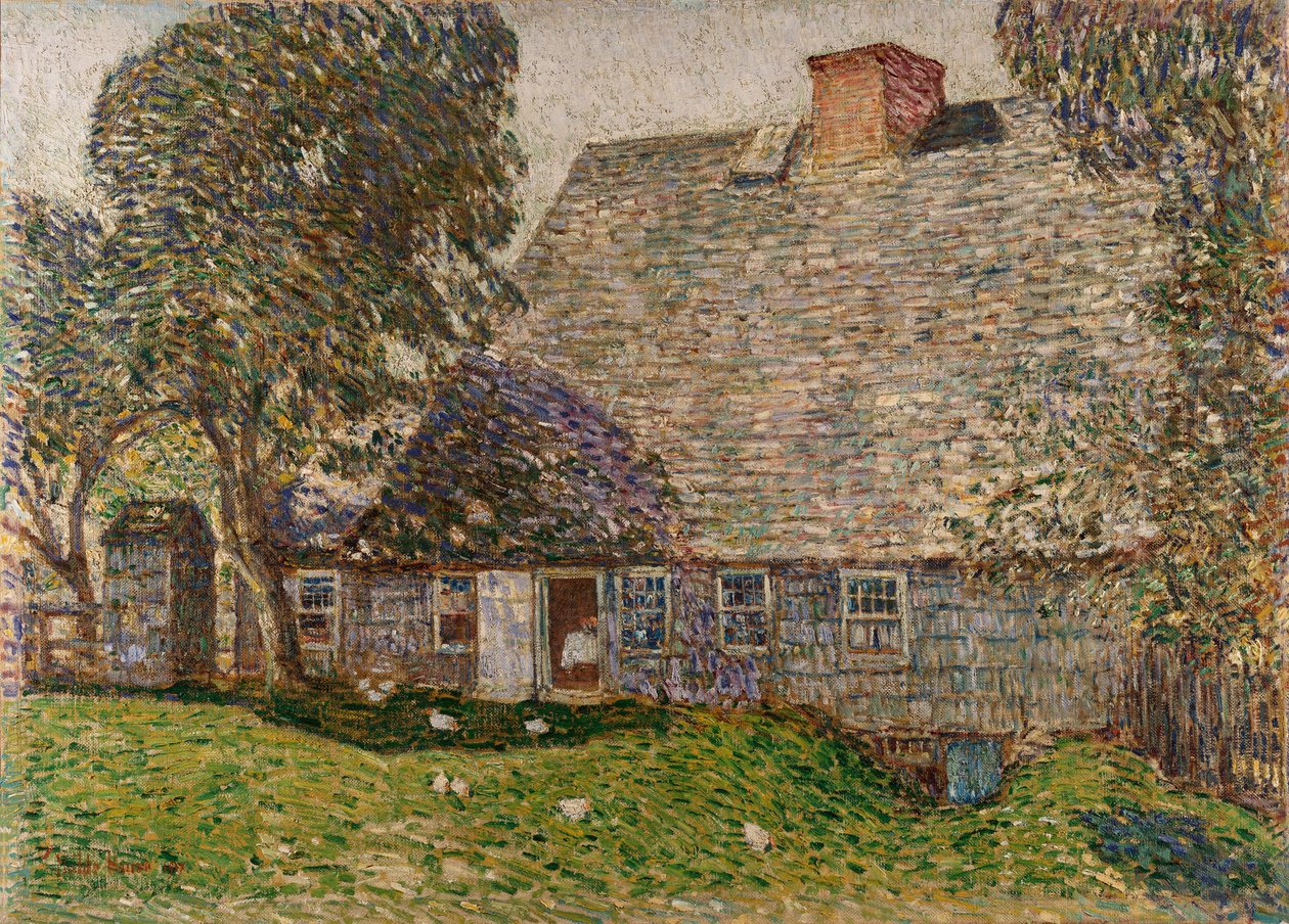 Old Mulford House, East Hampton autorstwa Childe Frederick Hassam
