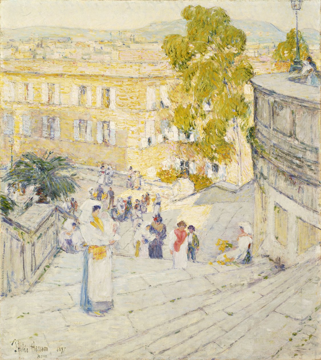 Hiszpańskie Schody Rzymu autorstwa Childe Frederick Hassam