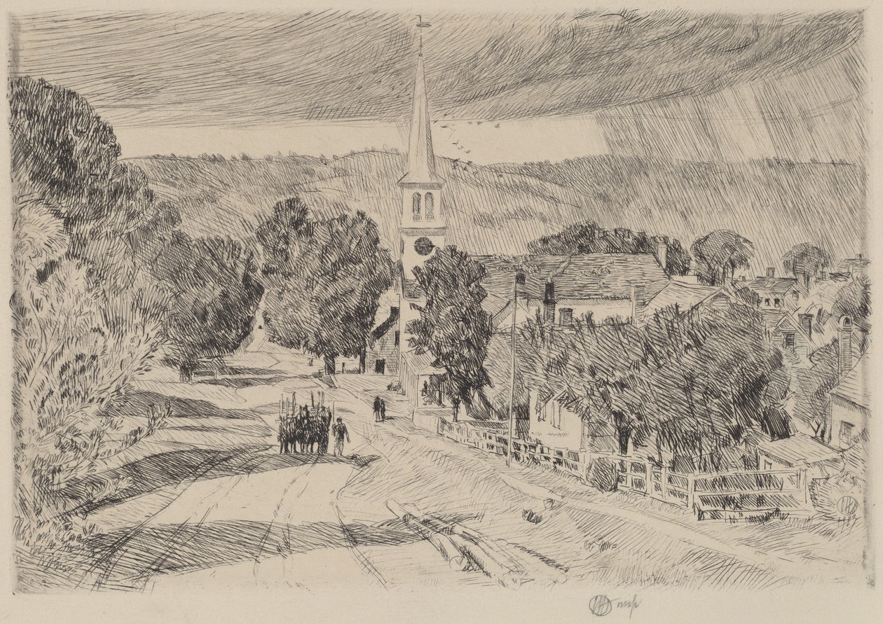 Wioska Vermont autorstwa Childe Hassam