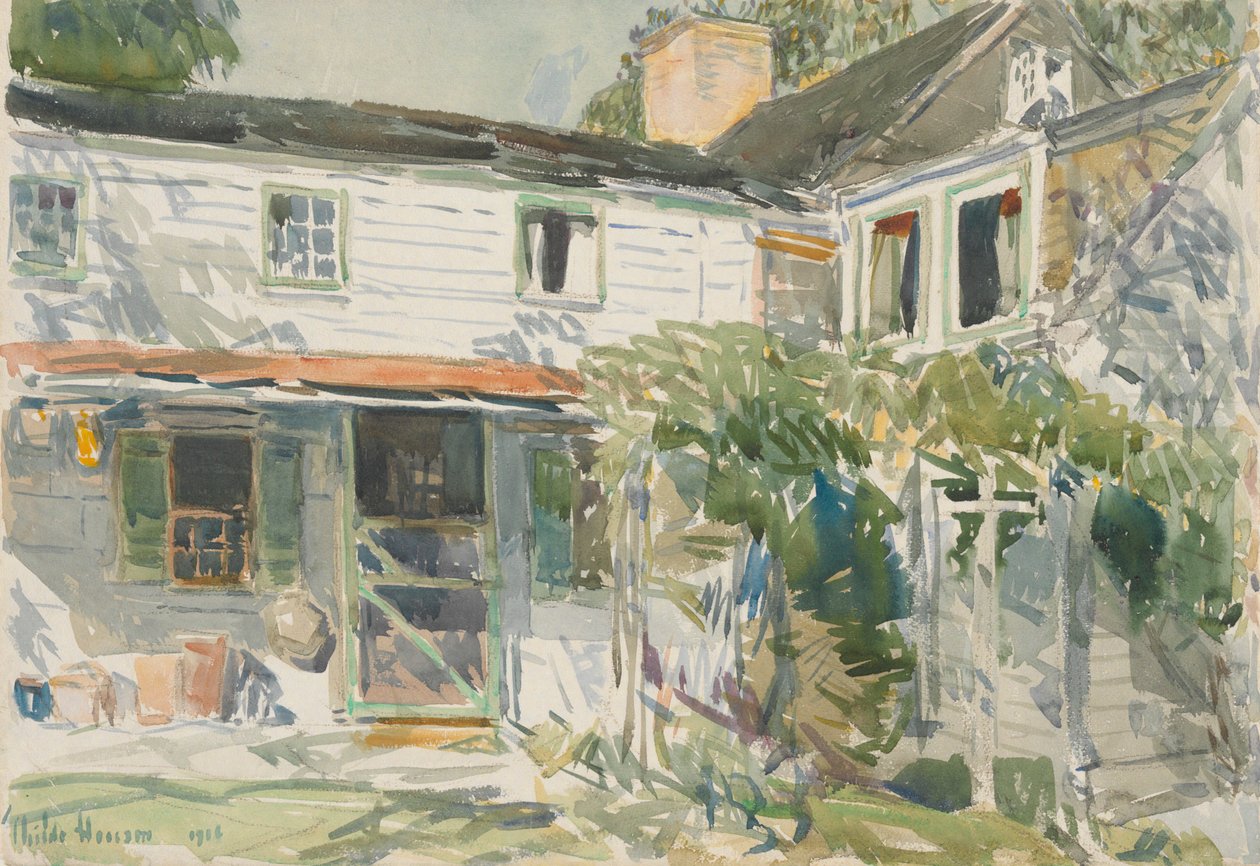 Tył Starego Domu autorstwa Childe Hassam