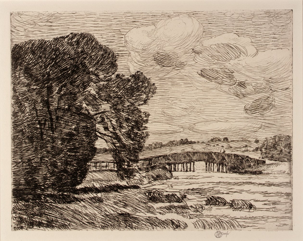 Most w Old Lyme autorstwa Childe Hassam