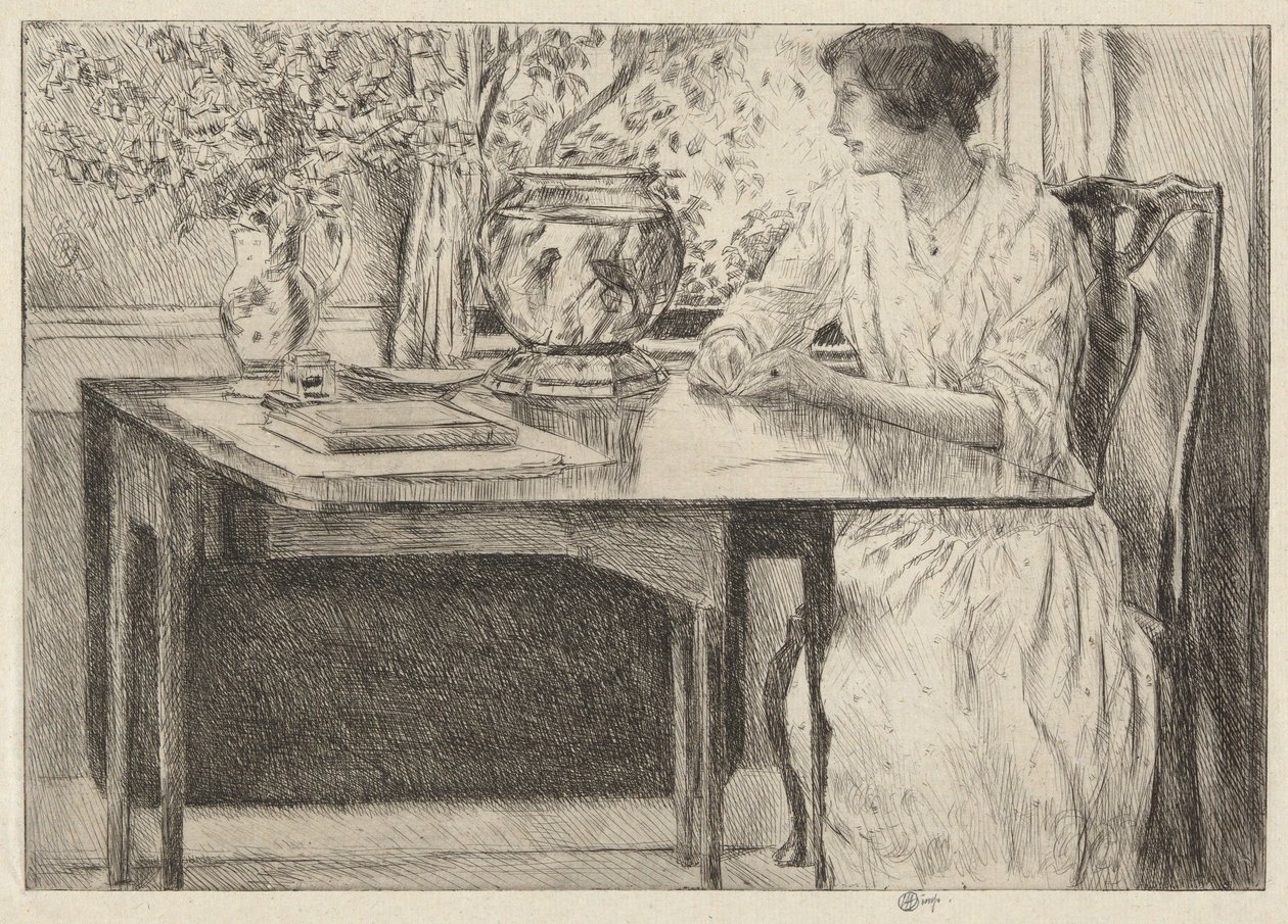 Stół Kolonialny, Cos Cob, 1915 autorstwa Childe Hassam