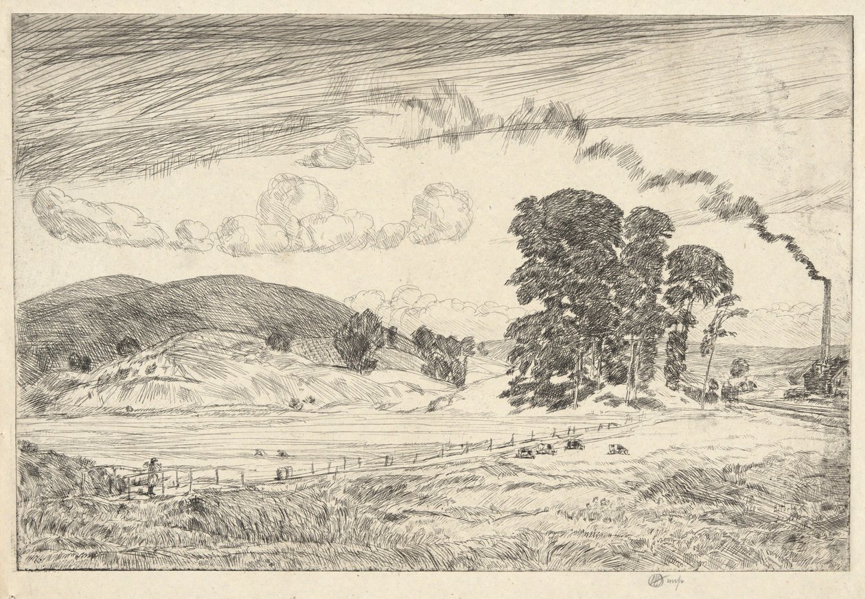 Wzgórza Danbury, 1920 autorstwa Childe Hassam