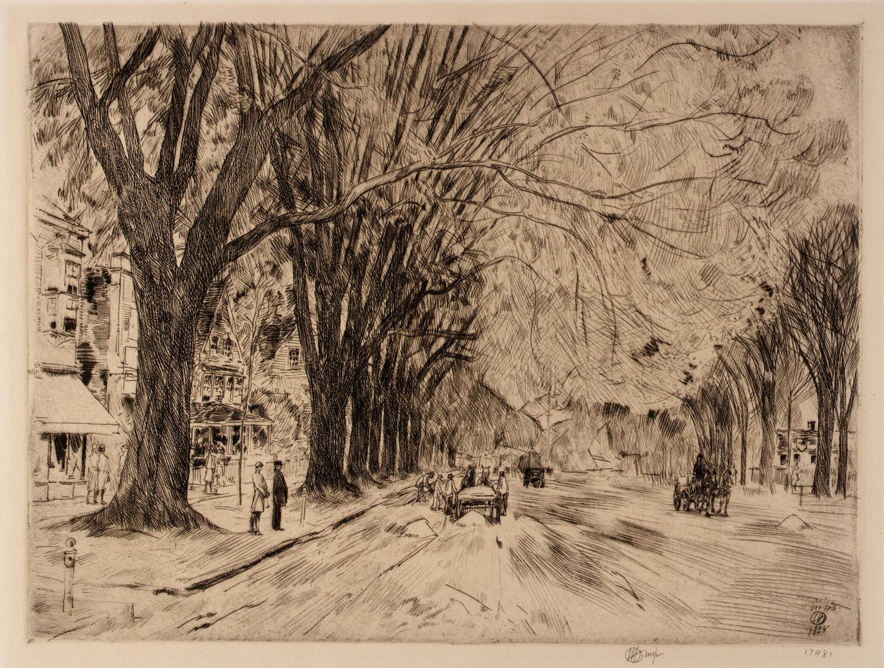 Easthampton Elms w maju autorstwa Childe Hassam