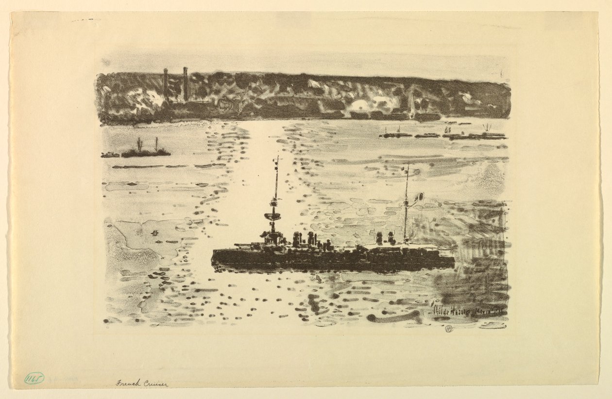 Francuski krążownik autorstwa Childe Hassam