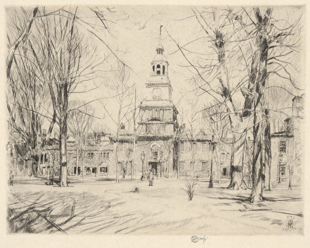 Sala Niepodległości, Filadelfia, 1926 autorstwa Childe Hassam