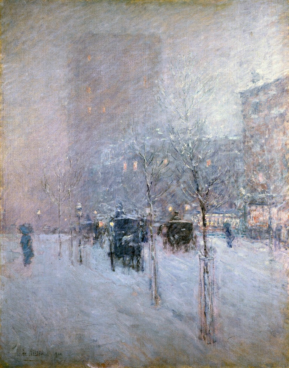 Późne popołudnie, Nowy Jork, zima, 1900 autorstwa Childe Hassam