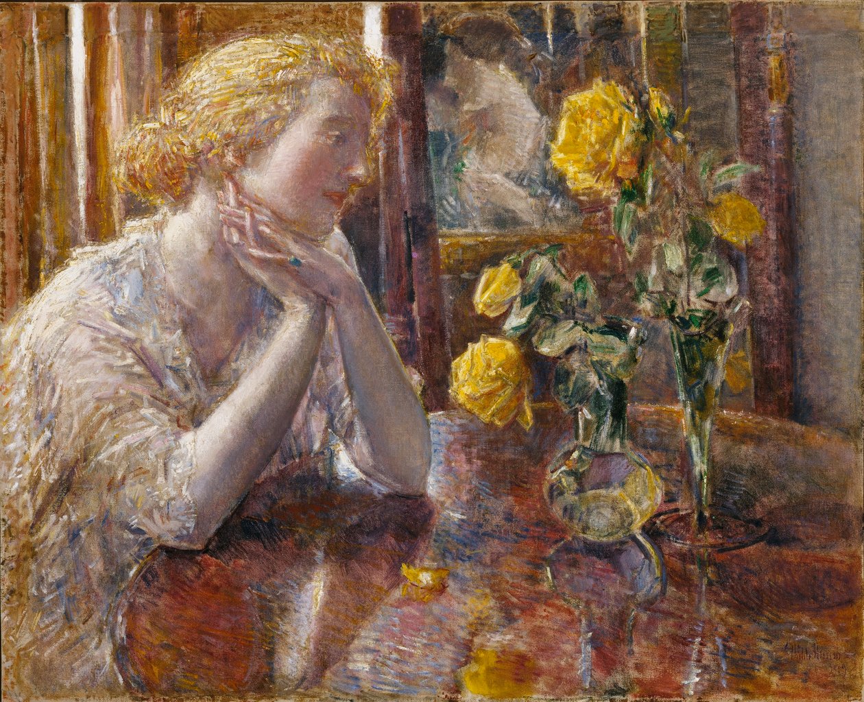 Maréchal Niel Roses autorstwa Childe Hassam