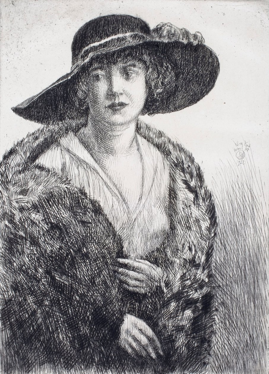 Panna Erminie Gagnon autorstwa Childe Hassam