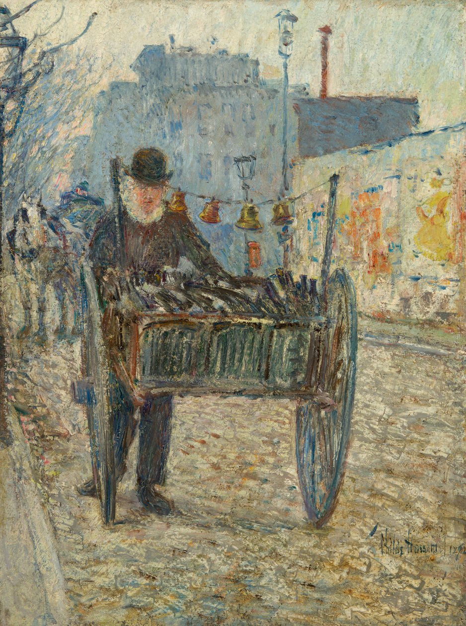 Stary zbieracz butelek autorstwa Childe Hassam