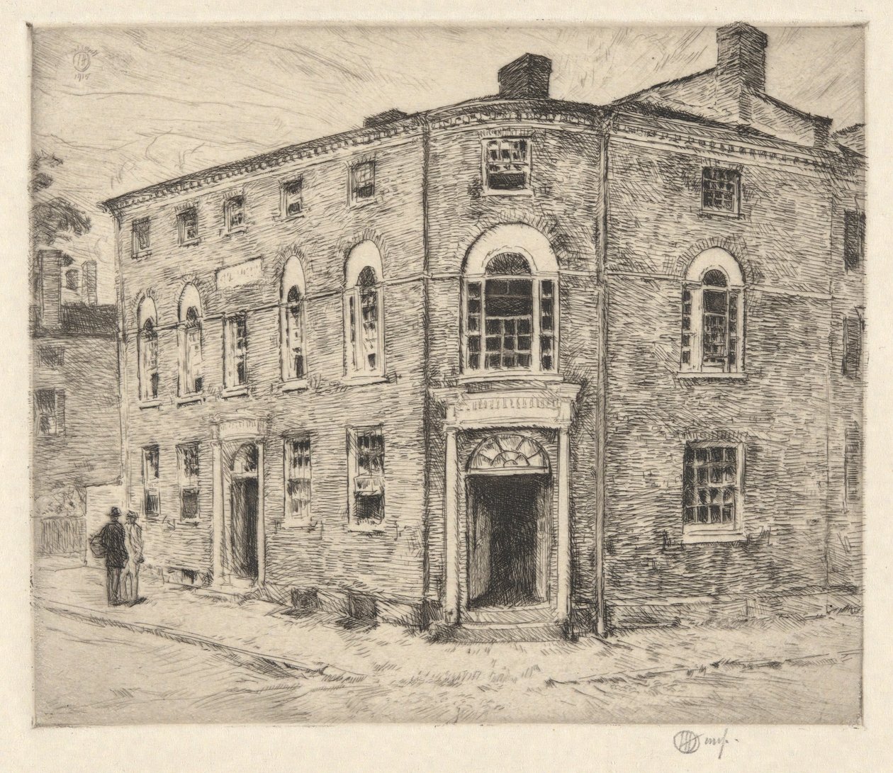 Stary urząd celny, Portsmouth, 1915 autorstwa Childe Hassam