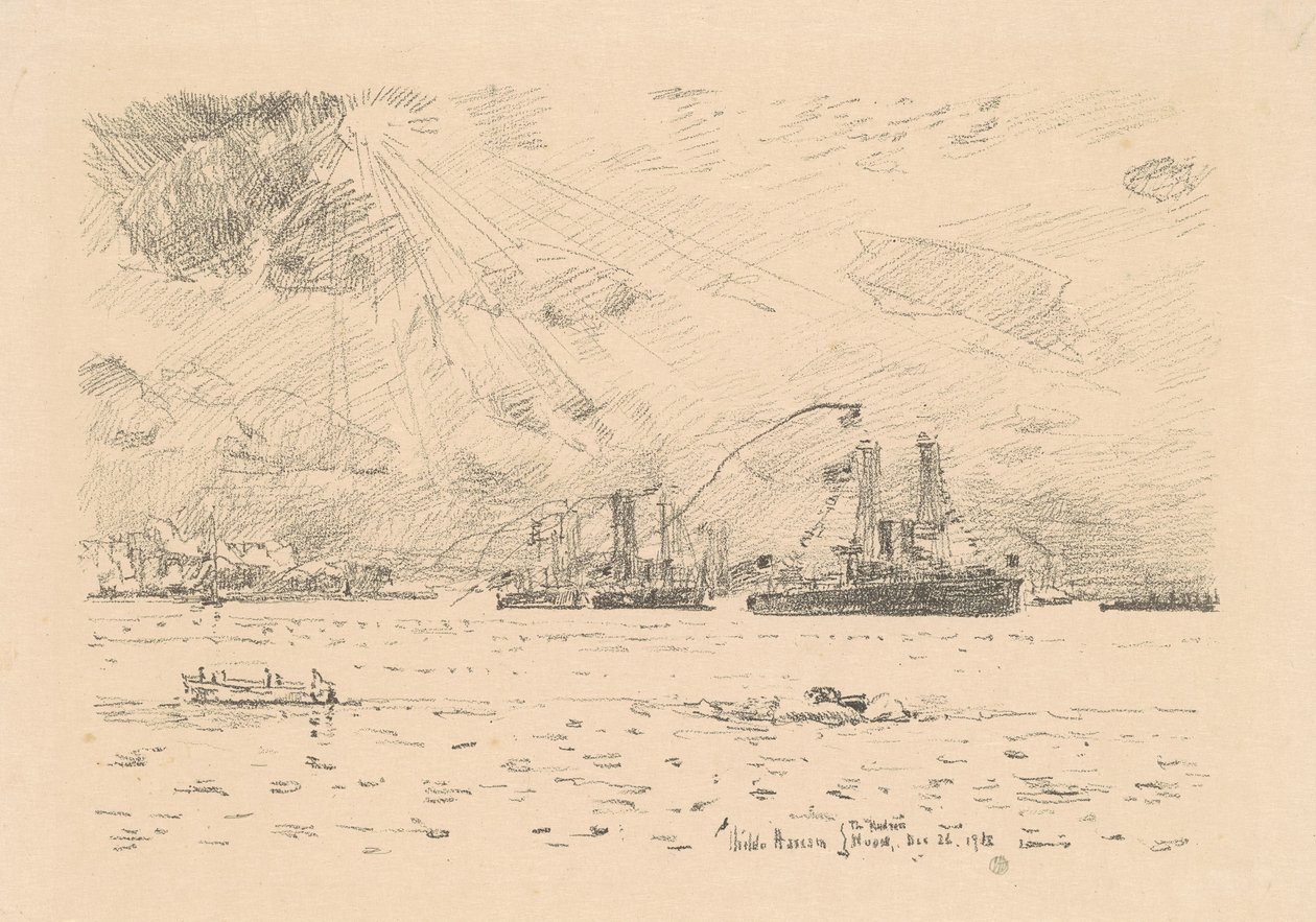 Powrót floty autorstwa Childe Hassam