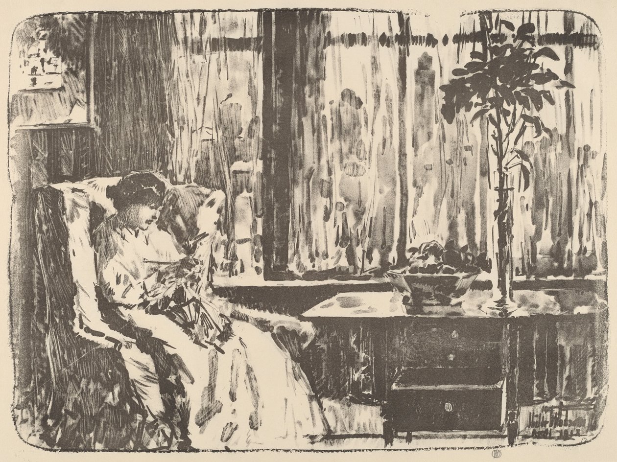 Szeroka kurtyna autorstwa Childe Hassam