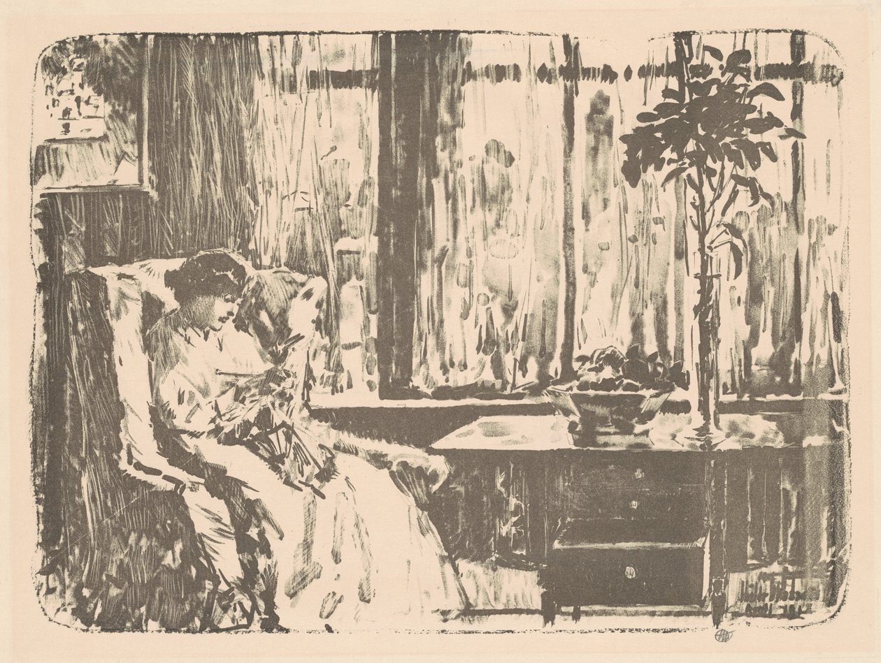 Szeroka kurtyna autorstwa Childe Hassam