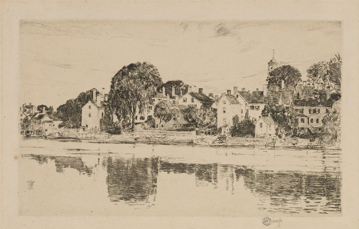 The Chimneys, Portsmouth autorstwa Childe Hassam