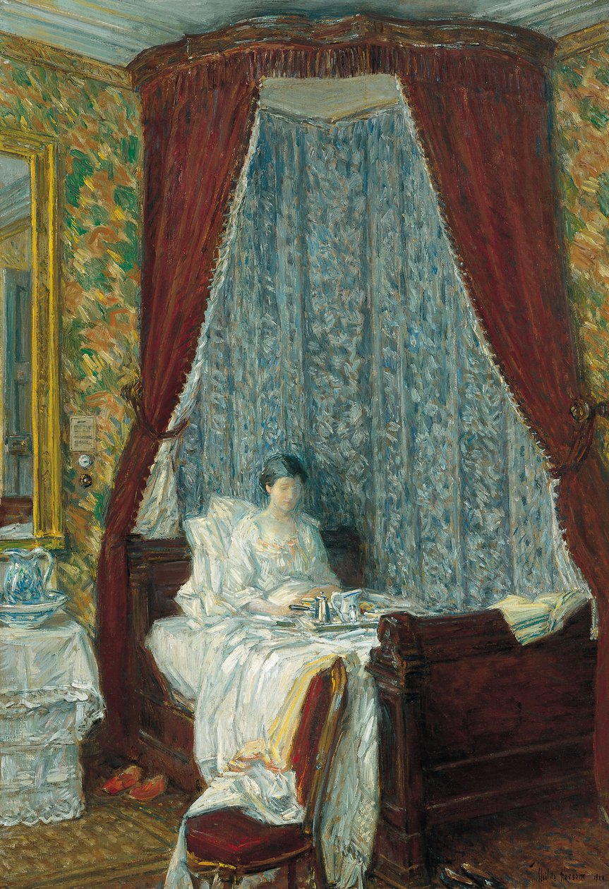 Francuskie śniadanie, 1910 autorstwa Childe Hassam