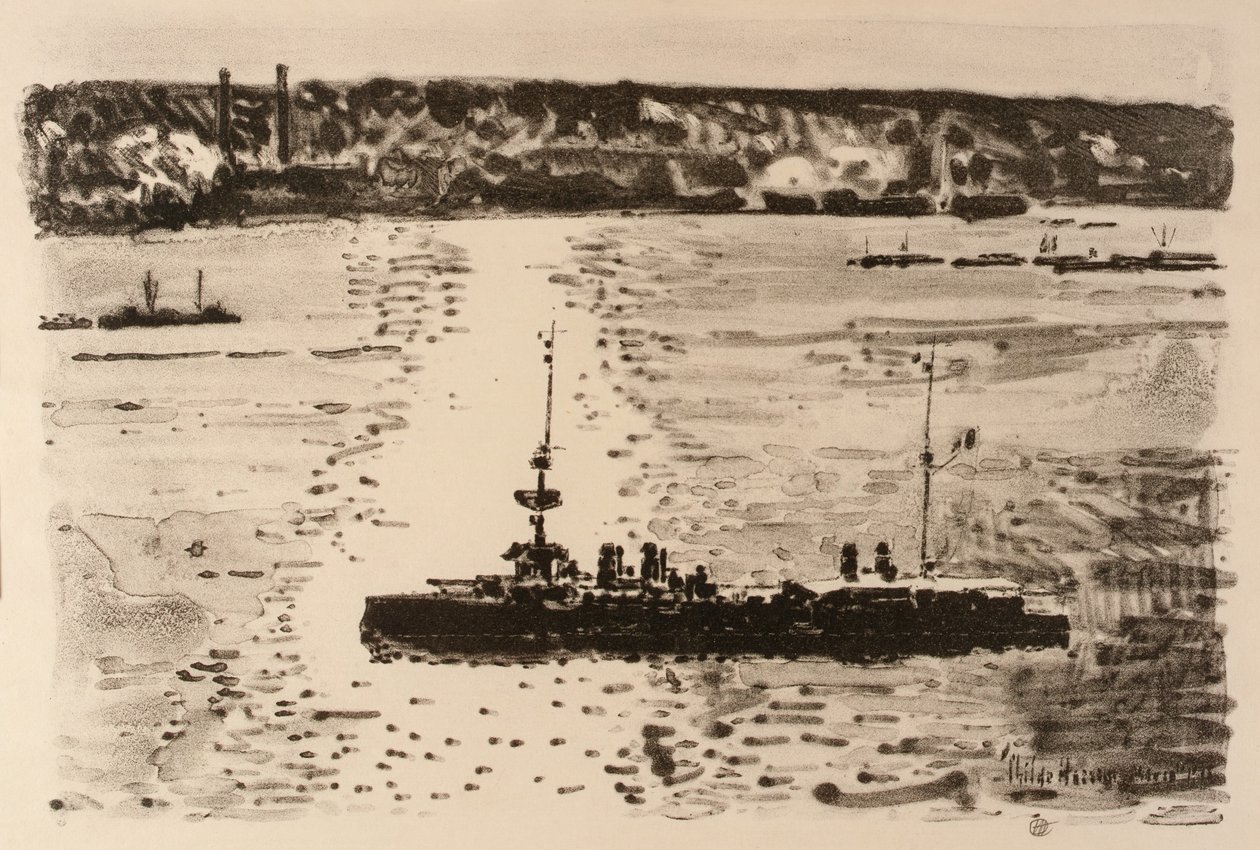 Francuski krążownik autorstwa Childe Hassam