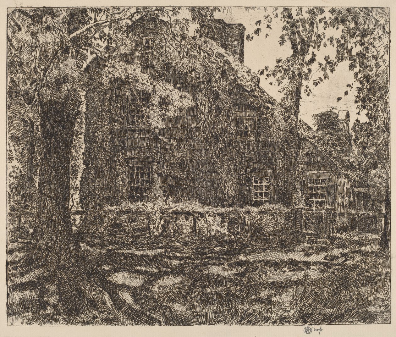 Domek „Home Sweet Home”, Easthampton autorstwa Childe Hassam