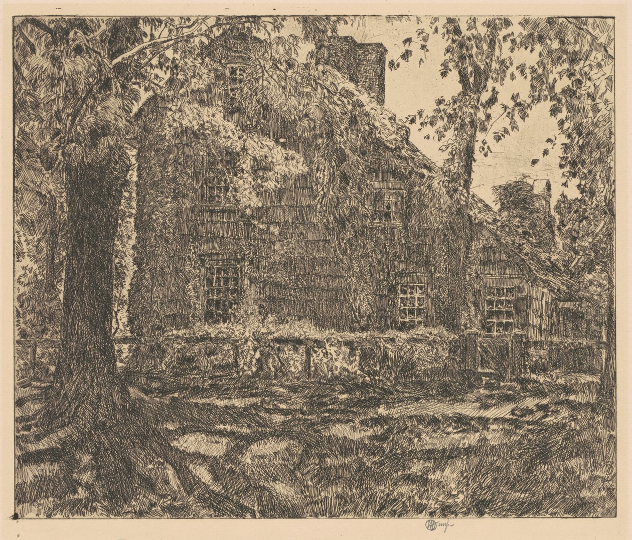 Domek „Home Sweet Home”, Easthampton autorstwa Childe Hassam
