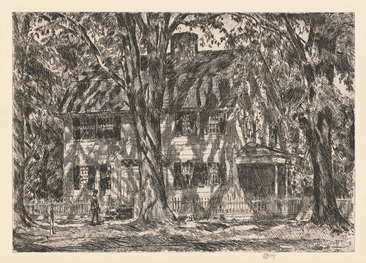 Lion Gardiner House, Easthampton autorstwa Childe Hassam