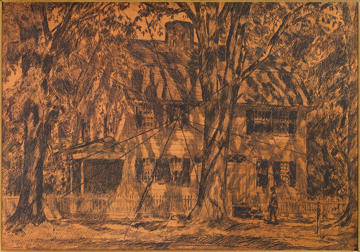 Dom Lion Gardiner, Easthampton, Long Island autorstwa Childe Hassam