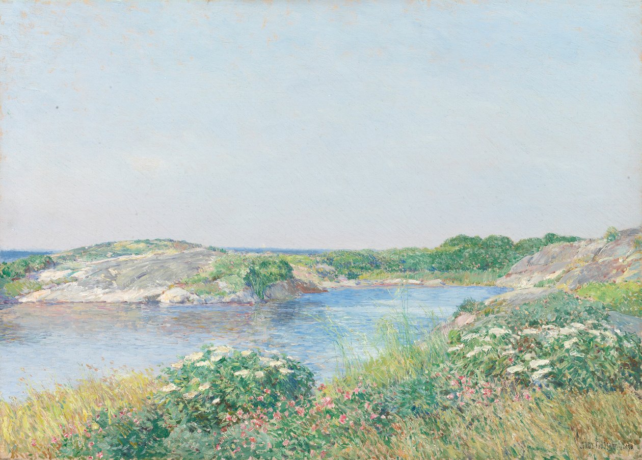 The Little Pond, Appledore autorstwa Childe Hassam