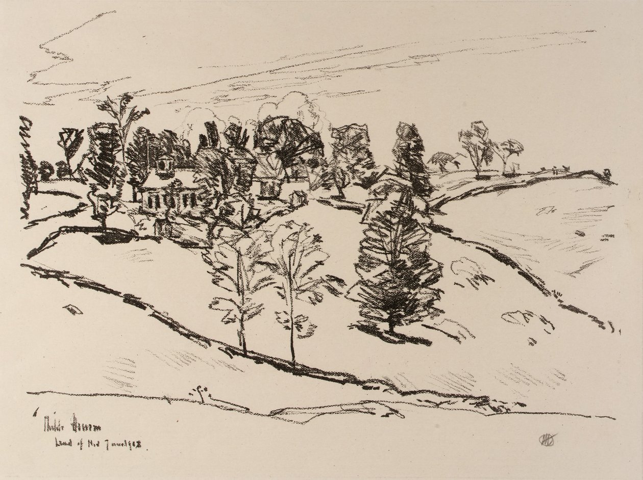 The Little School House, Land of Nod autorstwa Childe Hassam
