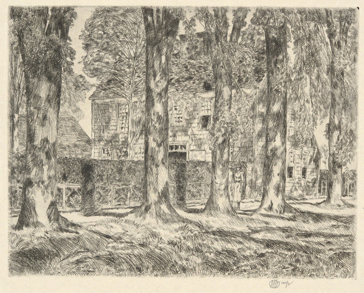 Village Elms, 1923 r. autorstwa Childe Hassam