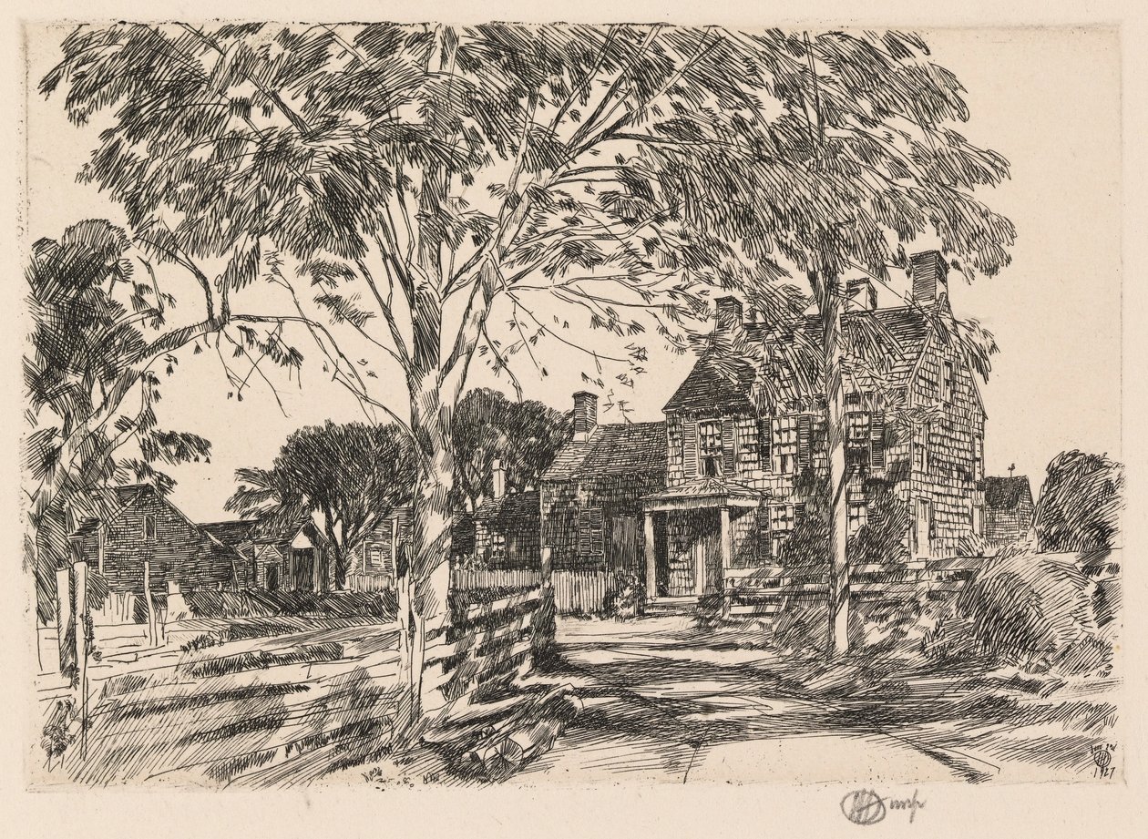 Miejsce urodzenia Walta Whitmana autorstwa Childe Hassam