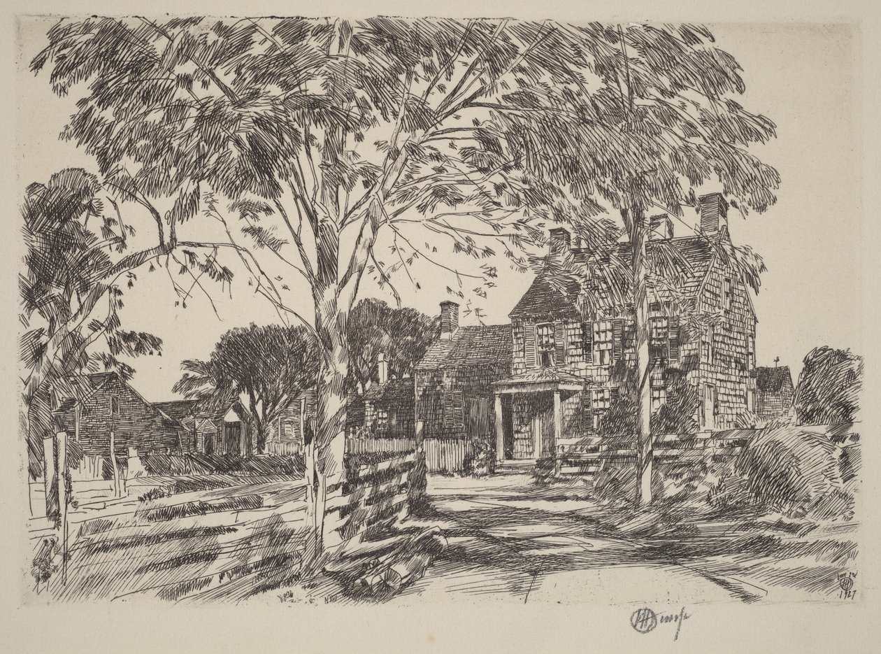 Miejsce urodzenia Walta Whitmana autorstwa Childe Hassam