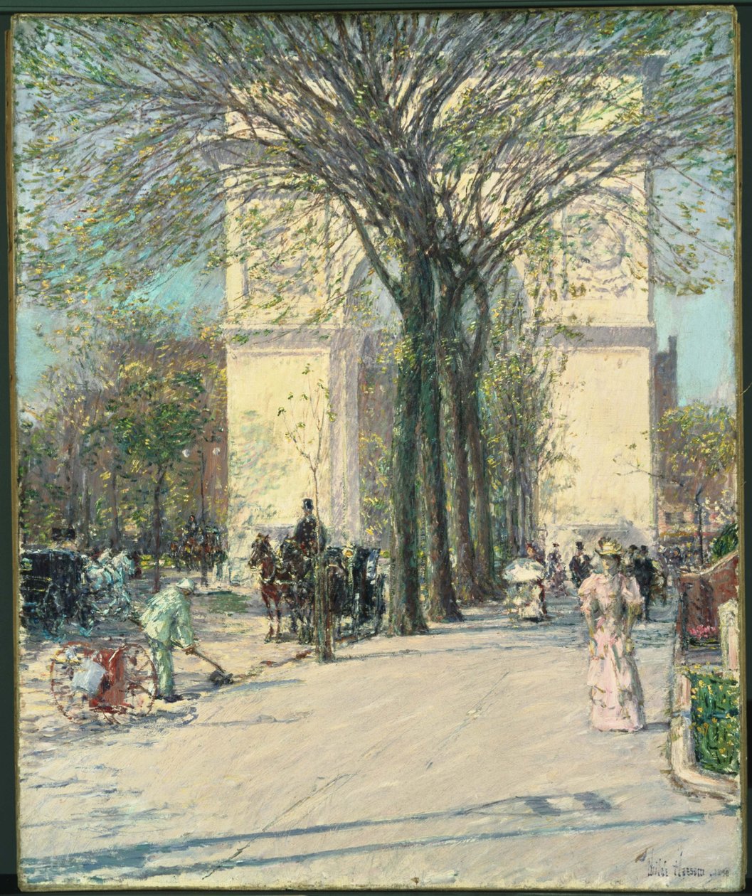 Washington Arch, wiosna autorstwa Childe Hassam