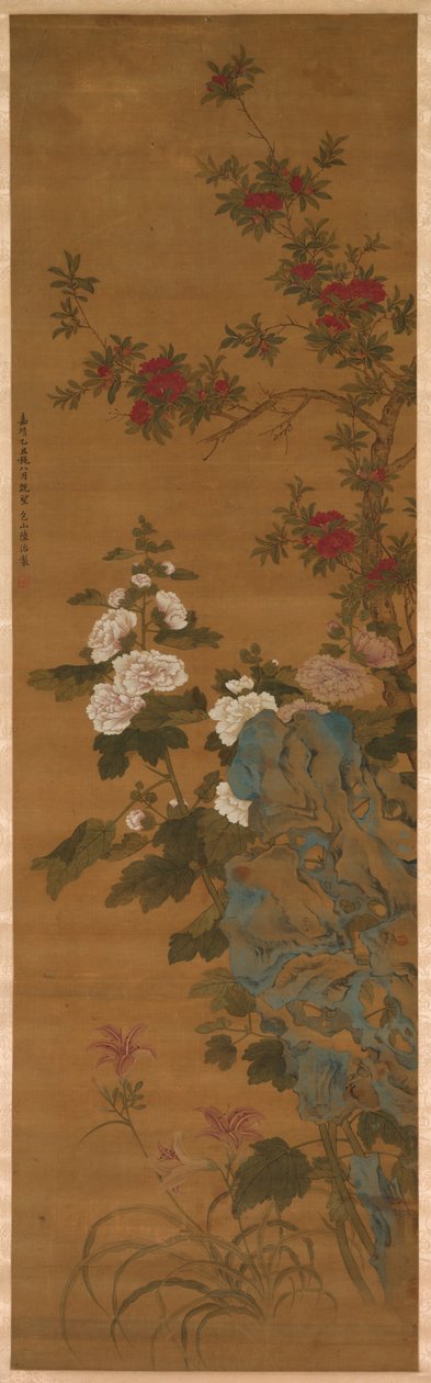 Kwiaty i skały autorstwa China, Ming dynasty