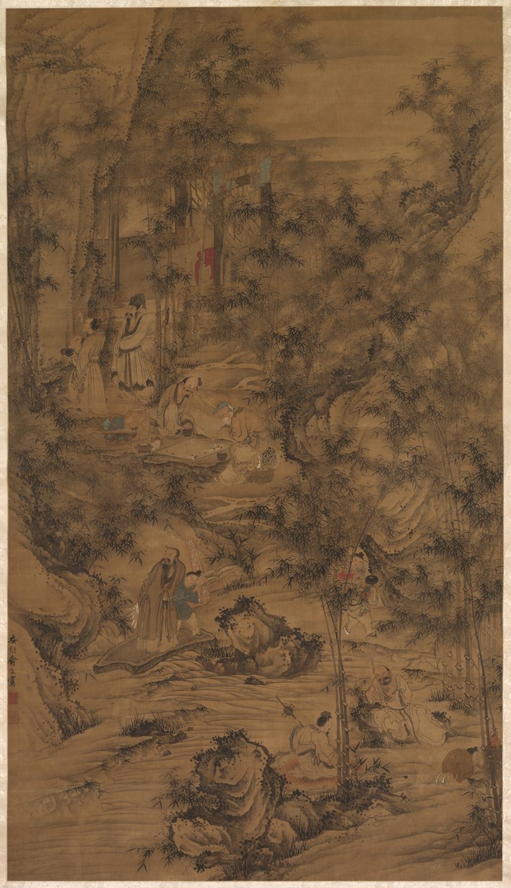 Siedmiu Godnych z Bambusowego Gaju autorstwa China, Qing dynasty