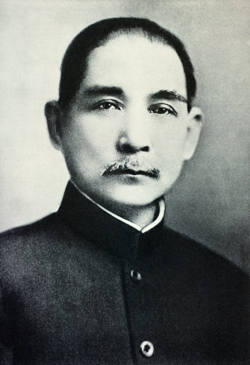 Portret dr. Sun Yat-Sen (1866-1925) autorstwa Chinese Photographer