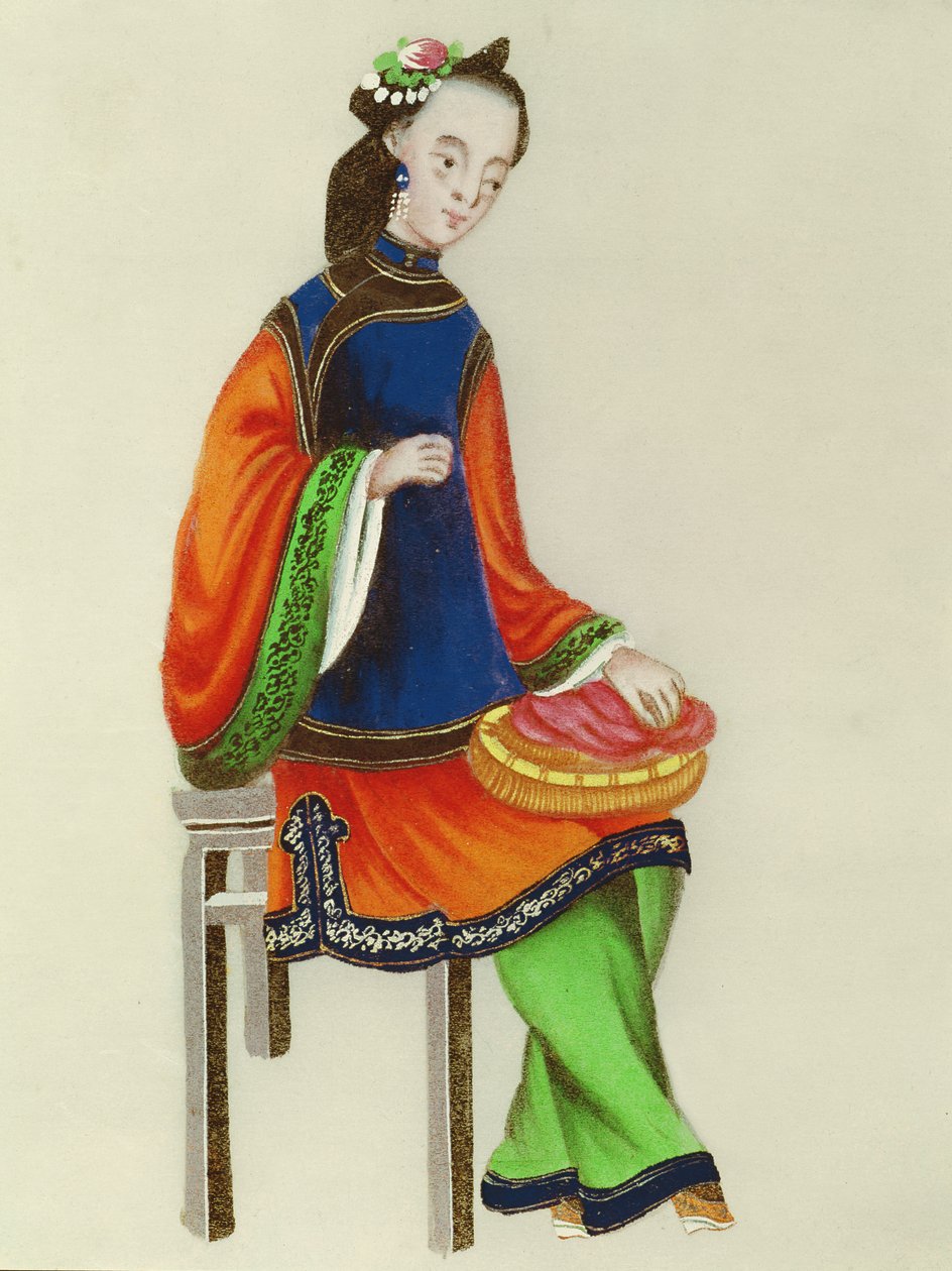 Cerowanie Chinki, okres Qianlong (1736-96) autorstwa Chinese School
