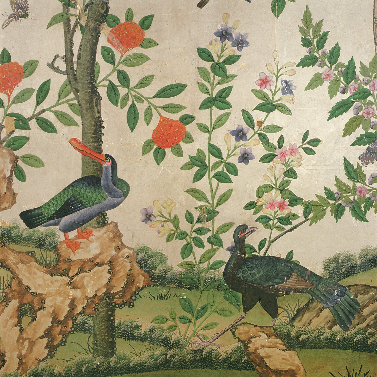 Tapeta ptak, ok. 1840 autorstwa Chinese School